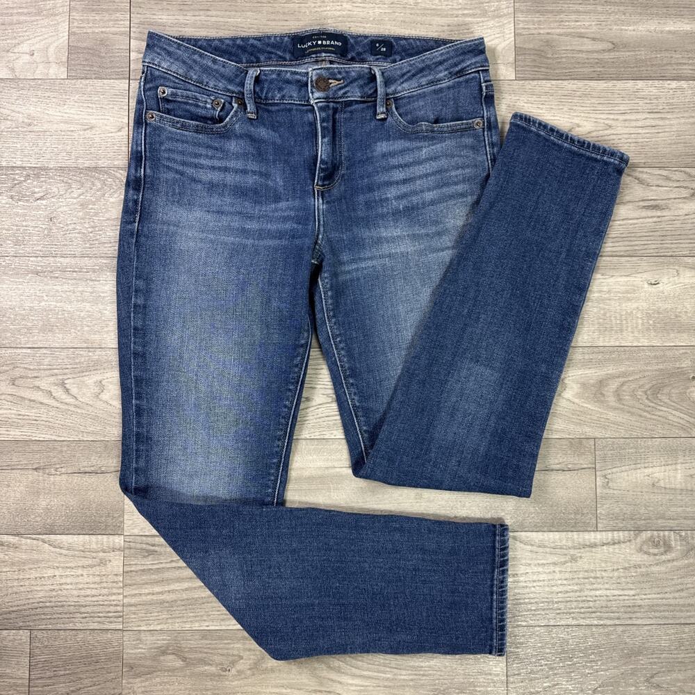 Lucky Brand Lolita Skinny Denim Jeans Mid Rise Medium Wash sz 6/28